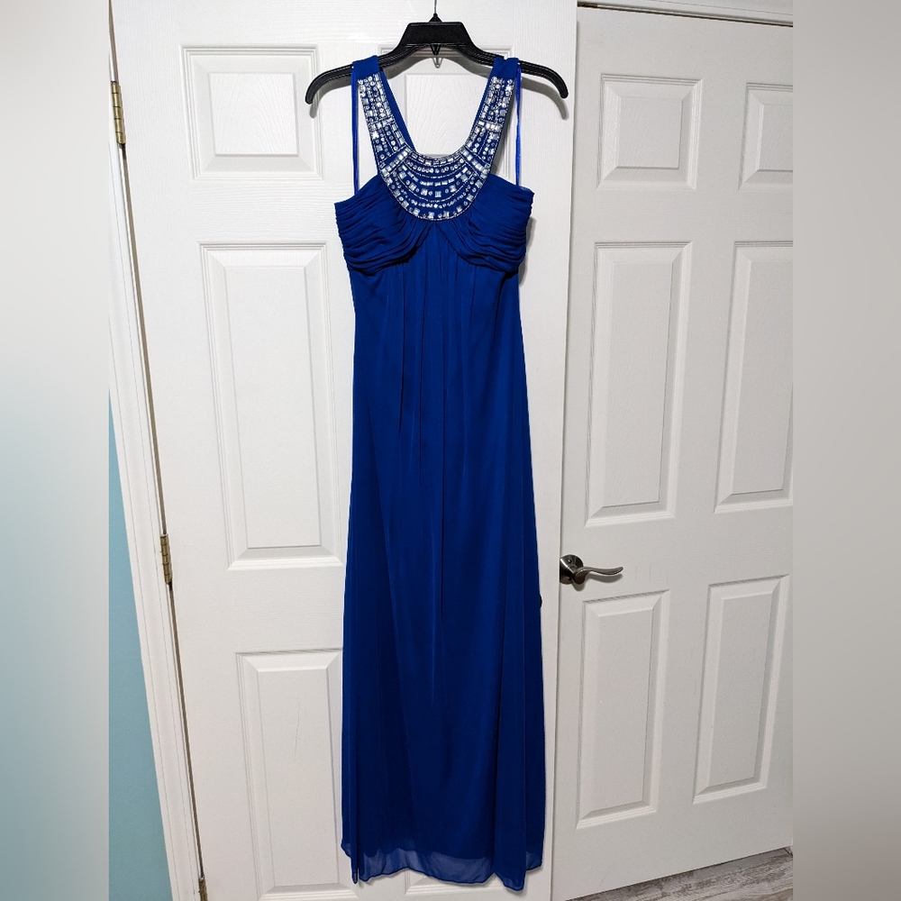 Hailey Logan jeweled maxi dress 🦚